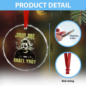 Adam Inspired Memorial Crystal Glass Ornament Join Me Shall You The Woo Tribute TS11 Print Your Wear