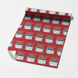 ADHD Meme Wrapping Paper Roll Funny System Error Neurodivergent Humor TS10 Red Print Your Wear