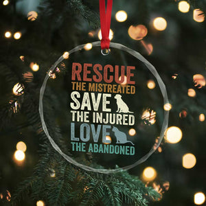 Adopt A Shelter Pet Crystal Glass Ornament Rescue Save Love Cat Dog Adoption Animal Rescue TS10 Print Your Wear