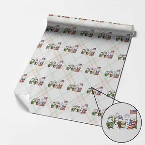 Adorable Patriotic Eagle 250 Years Of Freedom Wrapping Paper Roll USA Anniversary Gift TS12 Christmas Plaid Print Your Wear