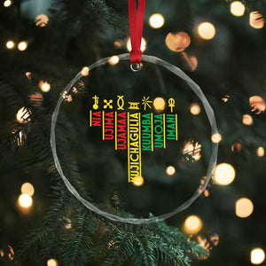 African American 7 Principles Of Kwanzaa Crystal Glass Ornament TS09 Print Your Wear