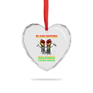 African American Civil Rights Gift Heart Crystal Glass Ornament Breaking Every Chain TS12 Print Your Wear