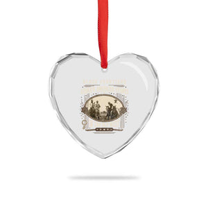 African American Cowboy Heart Crystal Glass Ornament Black Frontiers African American Heroes In The Old West TS11 Print Your Wear