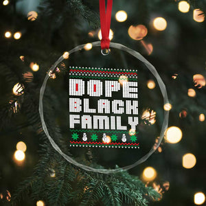 African American Family Crystal Glass Ornament Dope Black Family Matching Ugly Xmas TS10 Print Your Wear