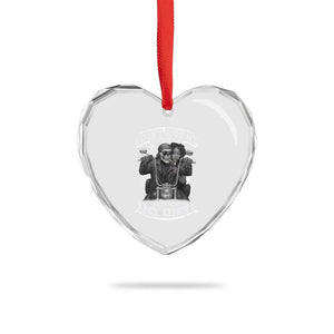 African American Motorcycle Heart Crystal Glass Ornament Skeleton Biker TS14 Print Your Wear