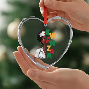 African American Nurse Heart Crystal Glass Ornament Joyful Kwanzaa Celebration Gift TS12 Print Your Wear