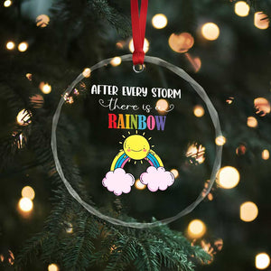 After Every Storm There Is A Rainbow Crystal Glass Ornament Sentimental Pregnancy Announcement TS11 Print Your Wear