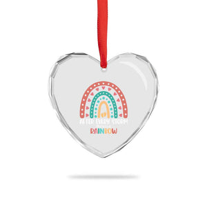 After Every Storm There Is A Rainbow Heart Crystal Glass Ornament Pregnancy Announcement TS11 Print Your Wear