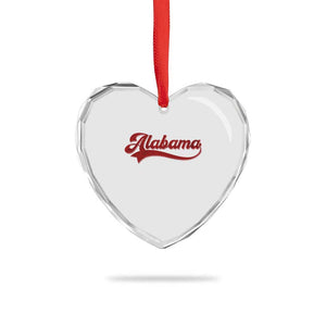 Alabama Fan Heart Crystal Glass Ornament Vintage City Athletic Sports Game Day TS10 Print Your Wear