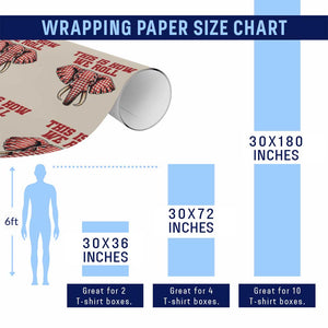 Alabama Fan Wrapping Paper Roll This Is How We Roll Elephant Bama Mascot Game Day TS10 Print Your Wear