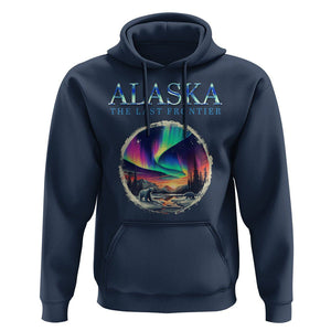 Alaska Aurora Hoodie The Last Frontier Polar Bear TS09 Navy Print Your Wear
