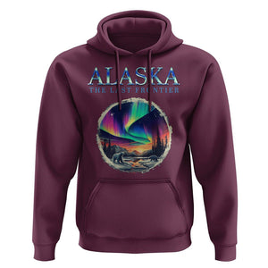 Alaska Aurora Hoodie The Last Frontier Polar Bear TS09 Maroon Print Your Wear