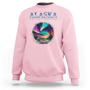 Alaska Aurora Sweatshirt The Last Frontier Polar Bear TS09 Light Pink Print Your Wear