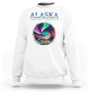Alaska Aurora Sweatshirt The Last Frontier Polar Bear TS09 White Print Your Wear