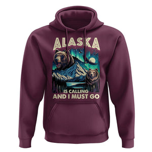 Alaska Is Calling And I Must Go Aurora Beer Home Hoodie TS09 Maroon Print Your Wear