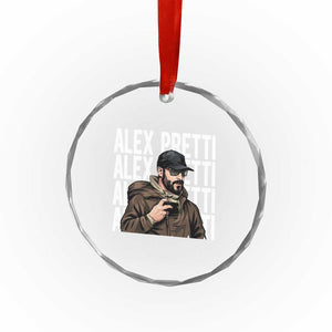 Alex Pretti Crystal Glass Ornament Minneapolis Hero Nurse Community Support Gift TS12 Print Your Wear