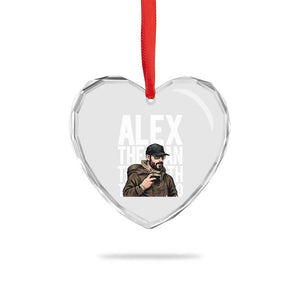 Alex Pretti Heart Crystal Glass Ornament Alex The Man The Myth The Legend Vintage Gift TS12 Print Your Wear