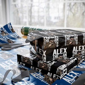 Alex Pretti Wrapping Paper Roll Alex The Man The Myth The Legend Vintage Gift TS12 Black Print Your Wear