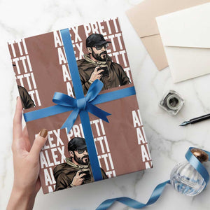 Alex Pretti Wrapping Paper Roll Minneapolis Hero Nurse Community Support Gift TS12 Mocha Print Your Wear