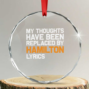Alexander Hamilton Crystal Glass Ornament American Musical Gift TS10 Transparent Glass 3'' Circle Print Your Wear