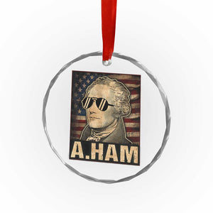 Alexander Hamilton Crystal Glass Ornament Vintage American Flag TS10 Print Your Wear