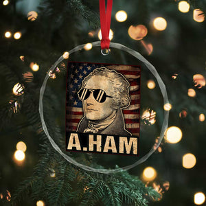 Alexander Hamilton Crystal Glass Ornament Vintage American Flag TS10 Print Your Wear