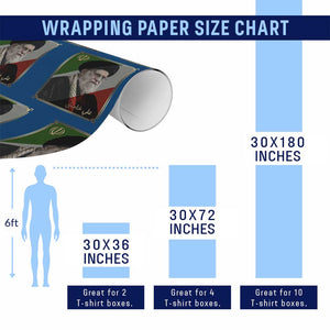Ali Khamenei Memorial Tribute Portrait Wrapping Paper Roll TS14 Print Your Wear