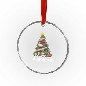 All Booked For Christmas Crystal Glass Ornament Xmas Tree Lights Book Lover TS11 Print Your Wear