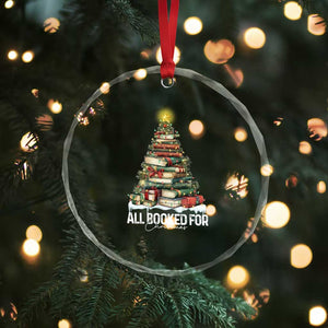 All Booked For Christmas Crystal Glass Ornament Xmas Tree Lights Book Lover TS11 Print Your Wear