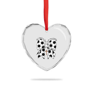 All I Need Is God Faith And Soccer Heart Crystal Glass Ornament Christian Gift TS12 Print Your Wear