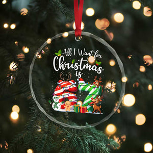 All I Want For Christmas Is 67 Crystal Glass Ornament Trending Meme Holiday Gift TS12 Print Your Wear
