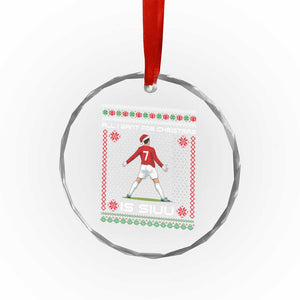 All I Want For Christmas Is Siuu Crystal Glass Ornament Funny Ugly Xmas Sport Fans TS10 Print Your Wear