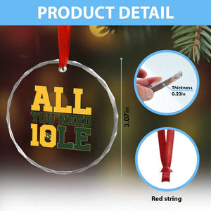All You Need is Love Crystal Glass Ornament Retro Jordan GB Football Lover Fan Gift TS10 Print Your Wear