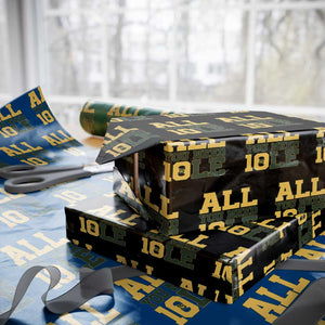 All You Need is Love Wrapping Paper Roll Retro Jordan GB Football Lover Fan Gift TS10 Black Print Your Wear