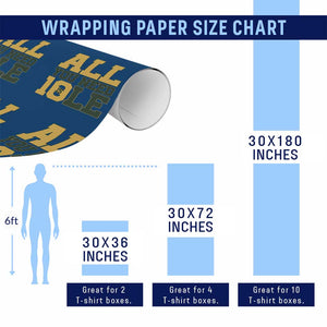 All You Need is Love Wrapping Paper Roll Retro Jordan GB Football Lover Fan Gift TS10 Print Your Wear