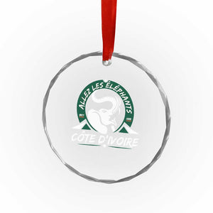 Allez Les Elephants Cote d'Ivoire Soccer Fan Crystal Glass Ornament Ivory Coast Pride Football Lovers