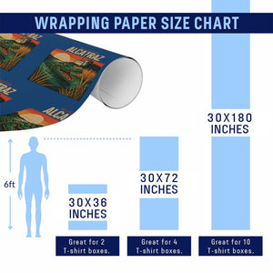 Alligator Alcatraz Wrapping Paper Roll Retro Florida Swamp Political Prison TS02 Print Your Wear