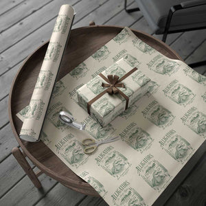 Alligators for Human Rights Wrapping Paper Roll Save Everglades Alcatraz TS02 Beige Print Your Wear