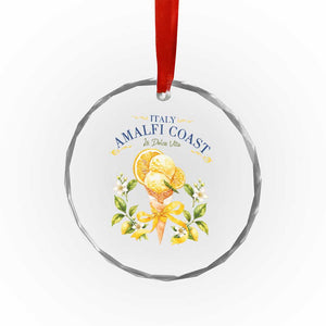Amalfi Coast Limoncello Gelato Crystal Glass Ornament La Dolce Vita Italy Lemon Dessert Summer TS10 Print Your Wear