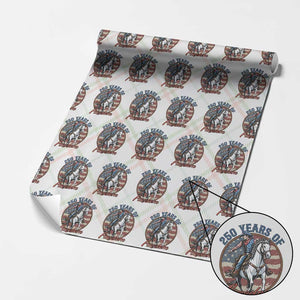 250th Anniversary USA Wrapping Paper Roll American Flag Cowboy Rodeo 4th of July TS14 Christmas Plaid Print Your Wear