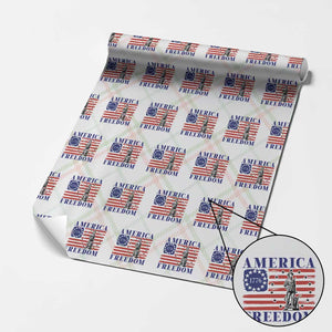 America Freedom 1776 Revolutionary War Wrapping Paper Roll Minuteman Betsy Ross Flag Patriotic History TS02 Christmas Plaid Print Your Wear