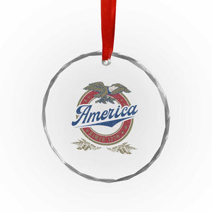America Since 1776 Crystal Glass Ornament 4th of July Retro Vintage Patriotic Eagle Pride TS02 Print Your Wear