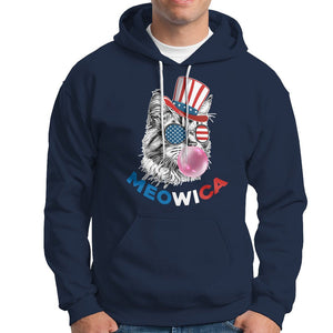 American Cat Hoodie Patriotic Cat Meowica Bubblegum 4th of July Funny Cat Lover TS02 Printyourwear