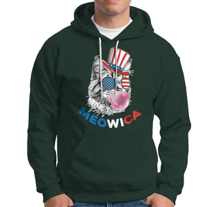 American Cat Hoodie Patriotic Cat Meowica Bubblegum 4th of July Funny Cat Lover TS02 Printyourwear