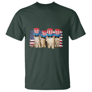 American Cat T Shirt Funny USA Patriotic Cat Happy 4th July Gifts for Cat Lovers TS02 Printyourwear