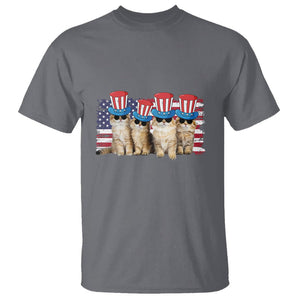 American Cat T Shirt Funny USA Patriotic Cat Happy 4th July Gifts for Cat Lovers TS02 Printyourwear