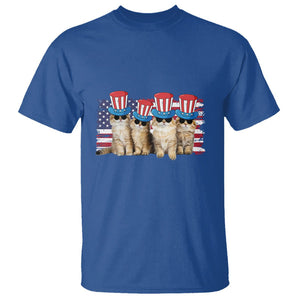 American Cat T Shirt Funny USA Patriotic Cat Happy 4th July Gifts for Cat Lovers TS02 Printyourwear