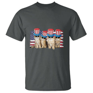 American Cat T Shirt Funny USA Patriotic Cat Happy 4th July Gifts for Cat Lovers TS02 Printyourwear