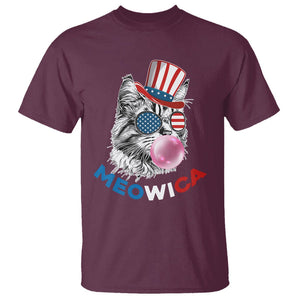 American Cat T Shirt Patriotic Cat Meowica Bubblegum 4th of July Funny Cat Lover TS02 Printyourwear