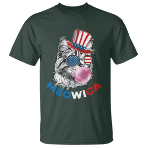 American Cat T Shirt Patriotic Cat Meowica Bubblegum 4th of July Funny Cat Lover TS02 Printyourwear